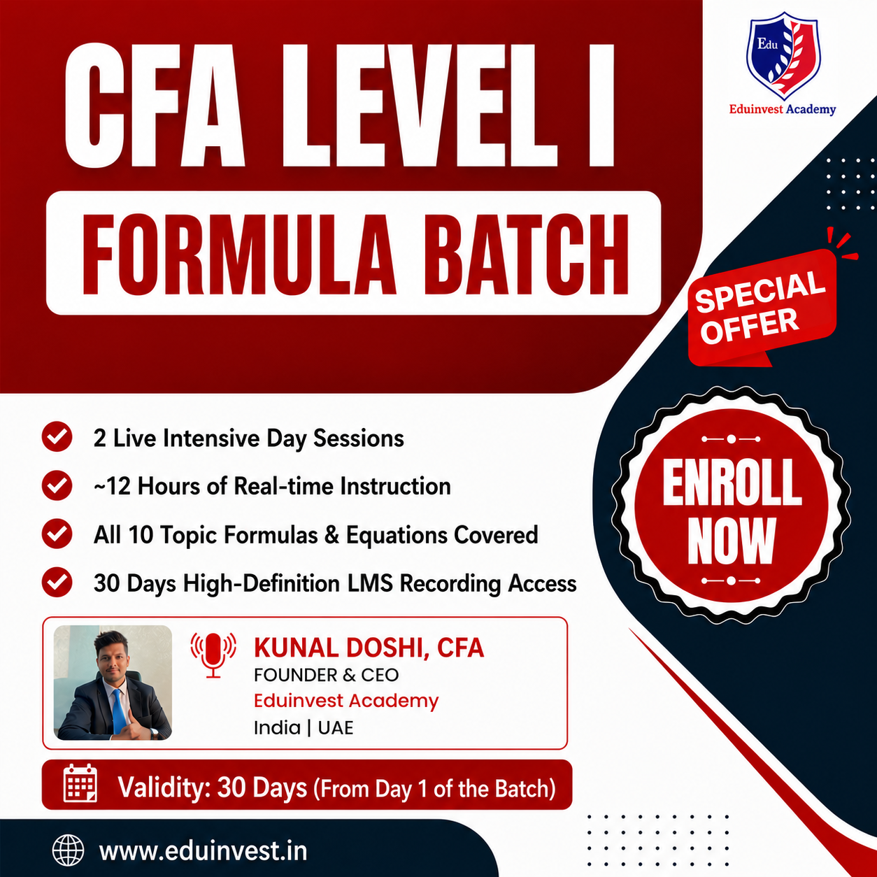 CFA Level 1 Formula Batch Live 2026