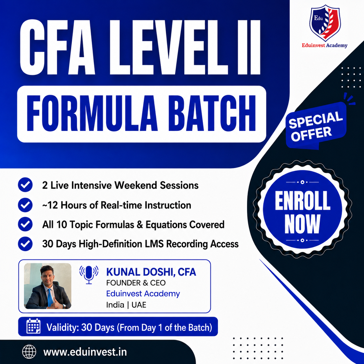 CFA Level 2 Formula Batch Live 2026