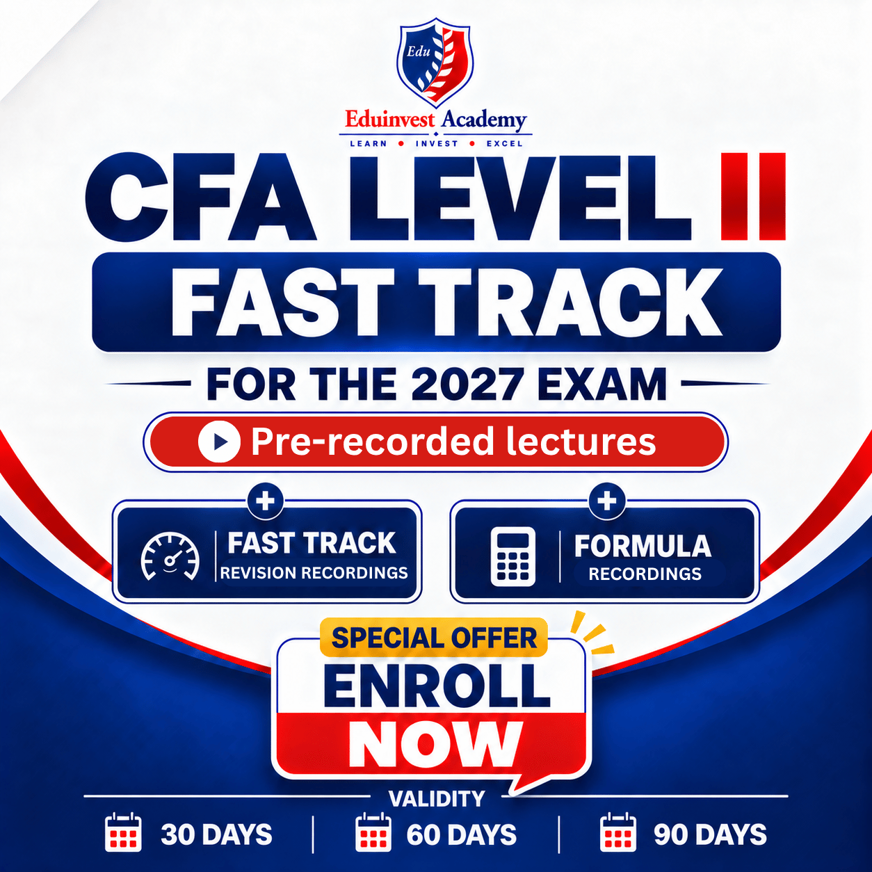 CFA Level II Fast Track + Formula Pre-Recorded for 2027 Exam