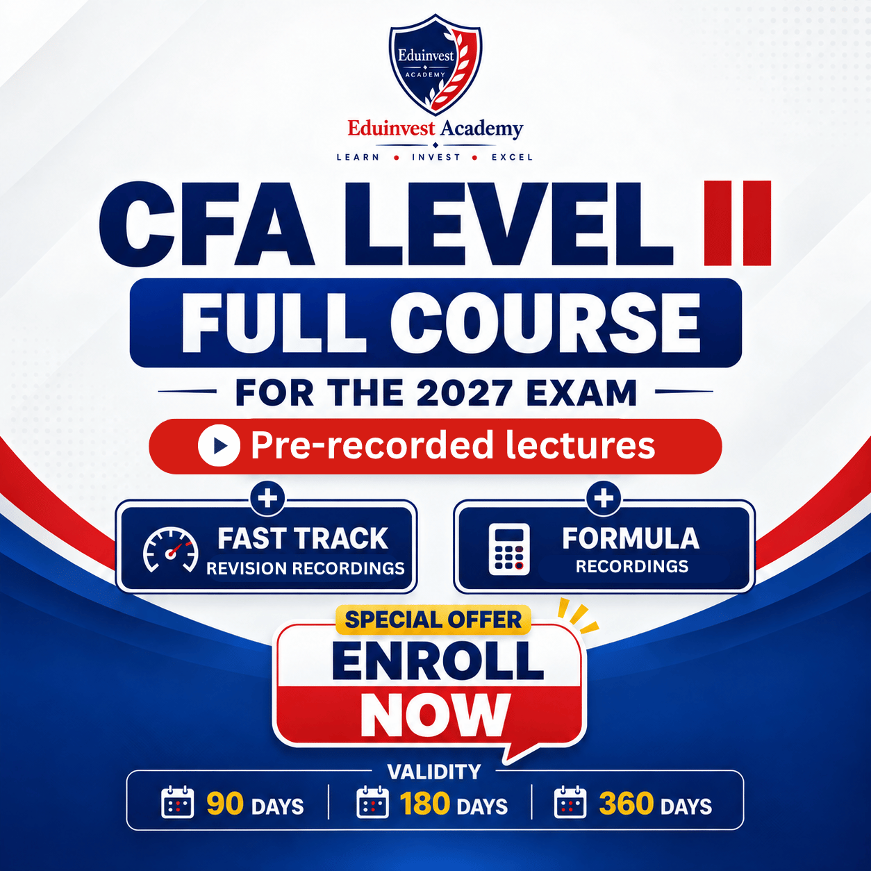 CFA Level II Full Course Pre-Recorded for 2027 Exam